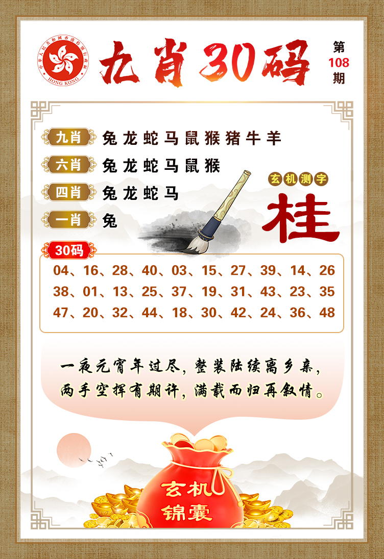 凤凰马经图